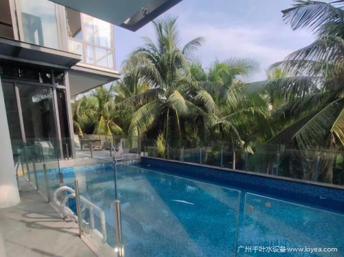 小区别墅泳池采用广州千叶旗下泳池水处理设备
